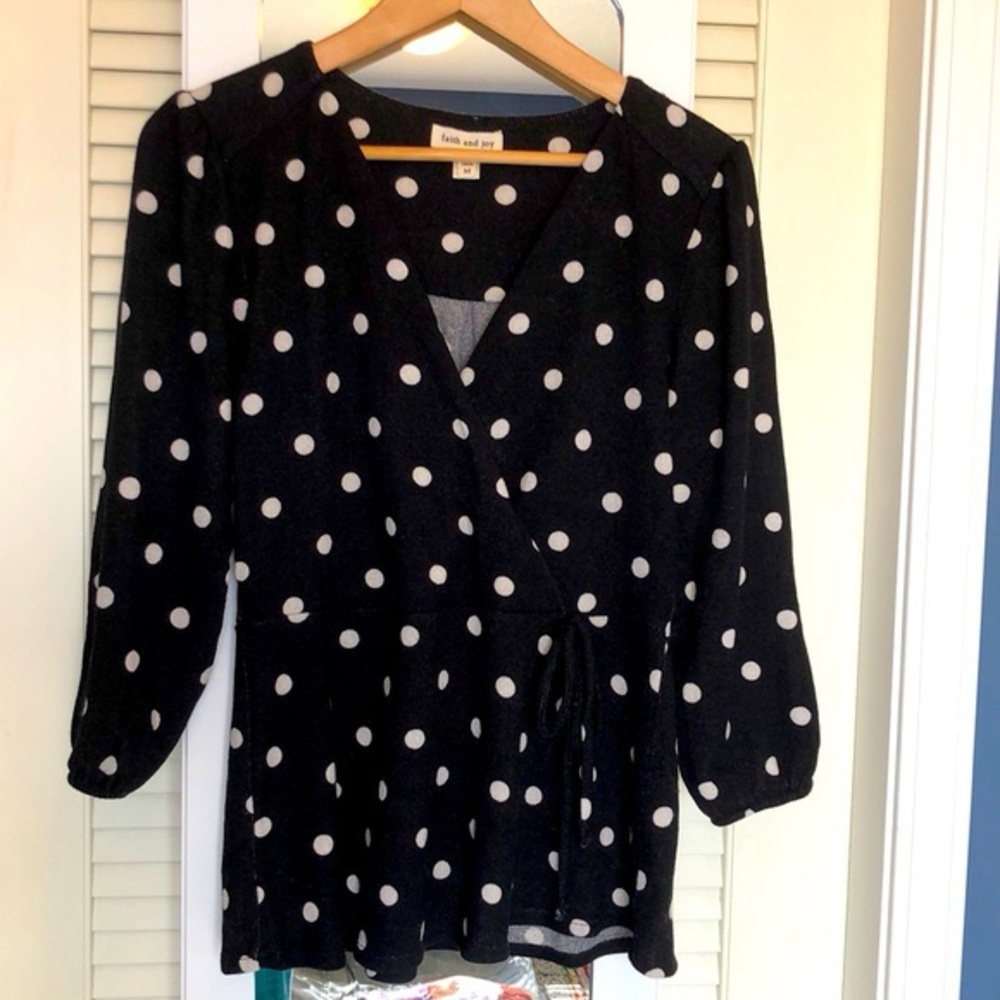 3 For 25 Black and White Polka Dot Sweater
